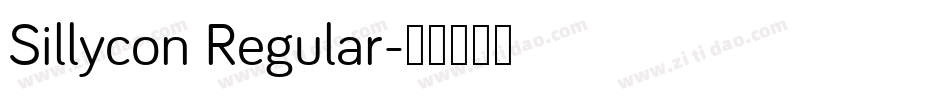 Sillycon Regular字体转换